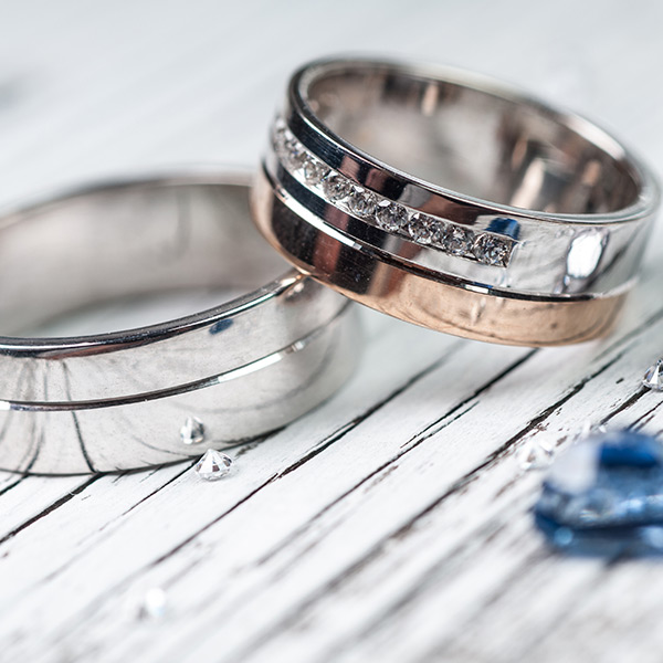 custom jewelry rose gold silver blue