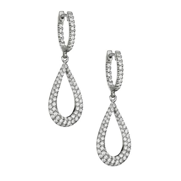 tear drop diamond earrings