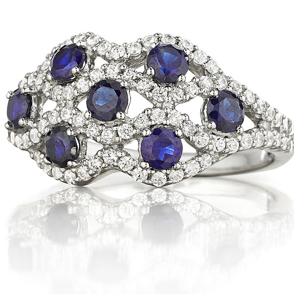 blue diamond ring